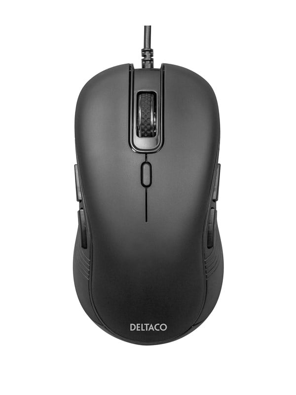 Deltaco MS-810 - Black - Muis - 6 knoppen - Zwart