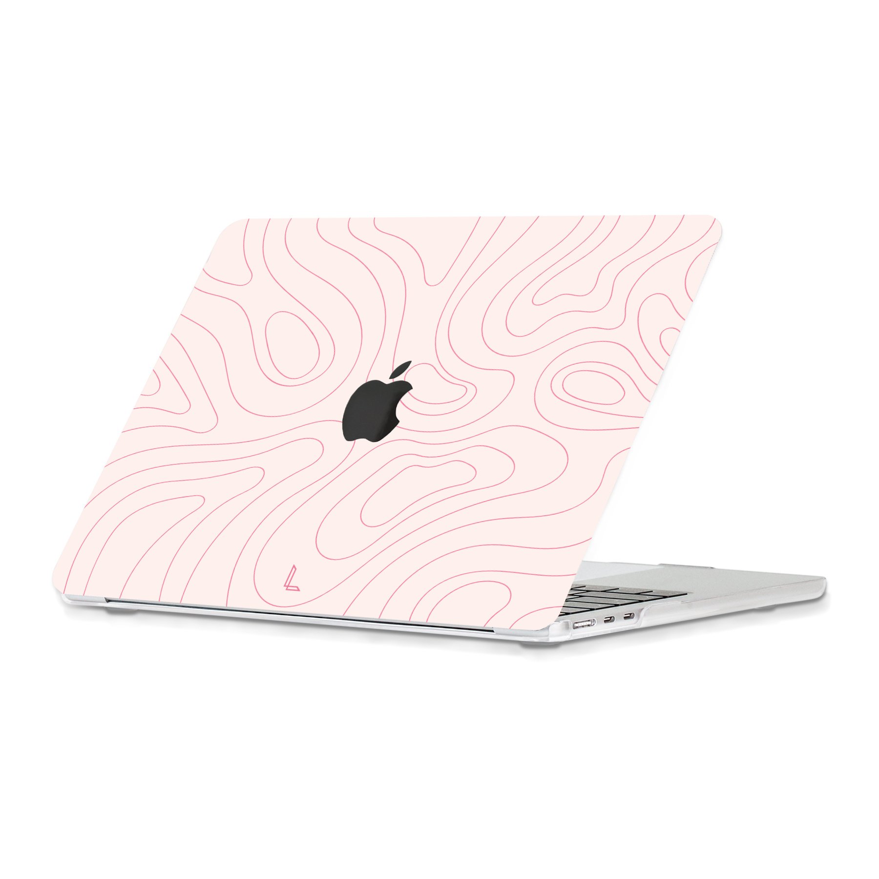 Lunso MacBook Air 13 inch (2018-2020) cover hoes - case - Pink Mocha