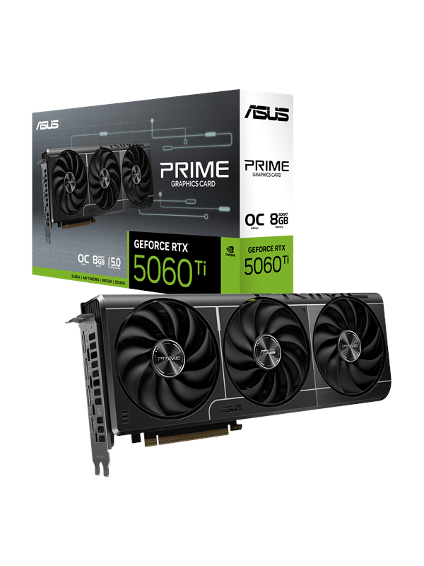 Asus GeForce RTX 5060 Ti Prime OC - 8GB GDDR7 RAM - Grafische kaarten