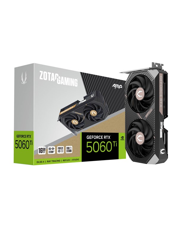 Zotac GeForce RTX 5060 Ti AMP! - 16GB GDDR7 RAM - Grafische kaarten