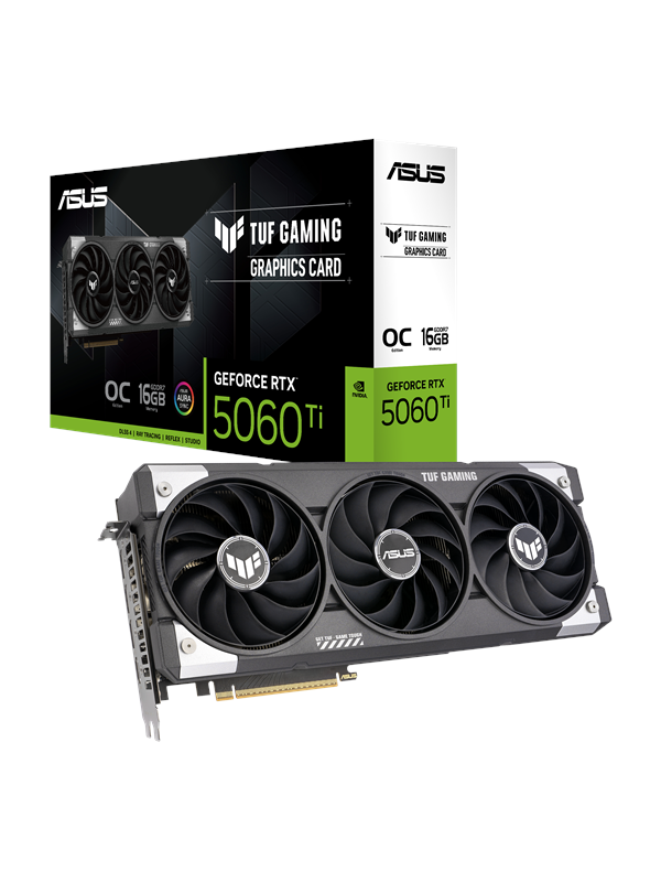 Asus GeForce RTX 5060 Ti TUF OC - 16GB GDDR7 RAM - Grafische kaarten