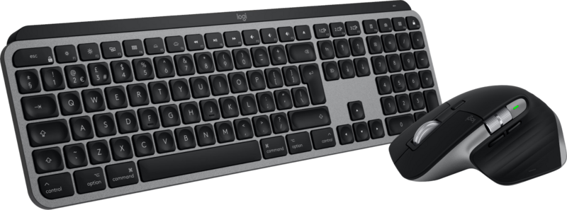Logitech MX Keys S for Mac Qwerty Zwart +  MX Master 3S voor Mac Space Grey