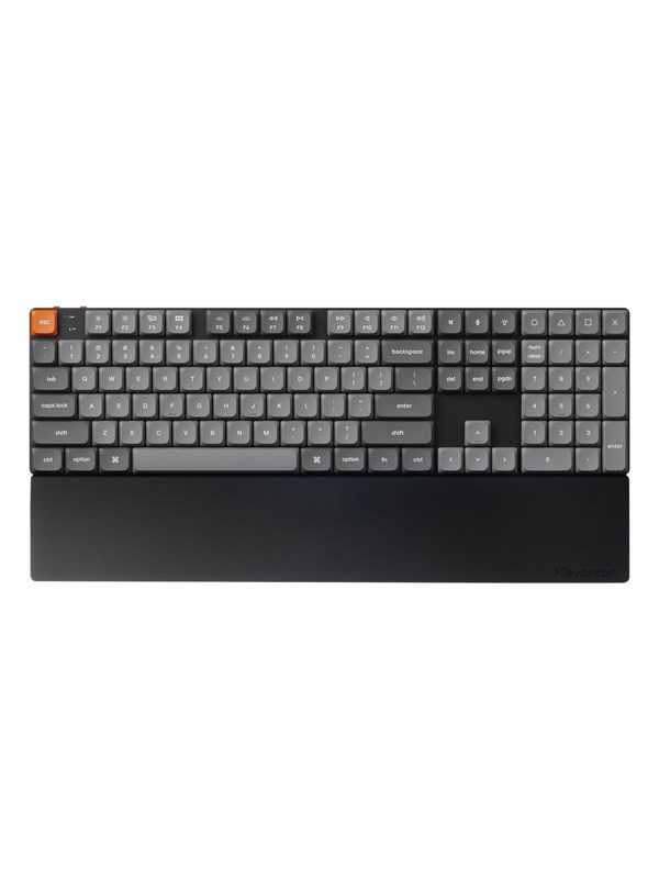 Keychron Silicone Palmrest K5 v2 / K5 Pro / K5 SE / K5 Max series - Polssteun - Zwart