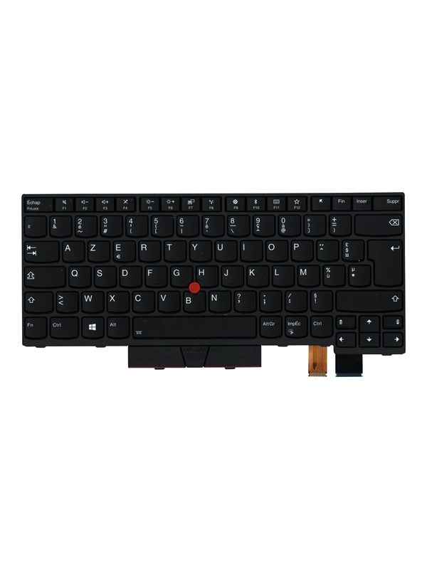 Lenovo  notebook replacement keyboard - with Trackpoint UltraNav - French - Notebook replacement keyboard - Frans - Zwart