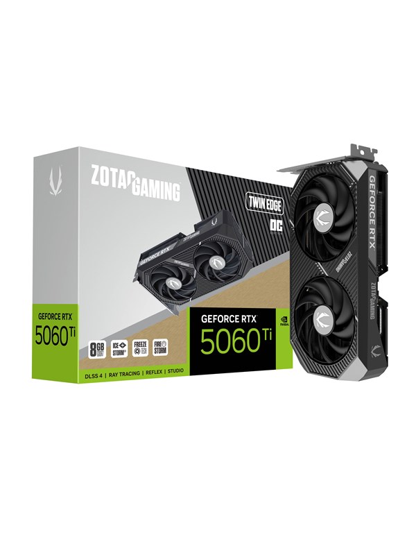 Zotac GeForce RTX 5060 Ti Twin Edge OC - 8GB GDDR7 RAM - Grafische kaarten