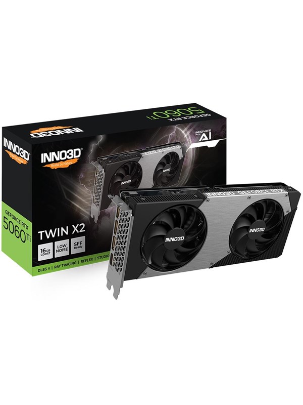 Inno3d GeForce RTX 5060 Ti Twin X2 - 16GB GDDR7 RAM - Grafische kaarten