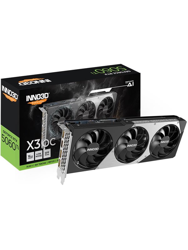 Inno3d GeForce RTX 5060 Ti X3 OC - 16GB GDDR7 RAM - Grafische kaarten