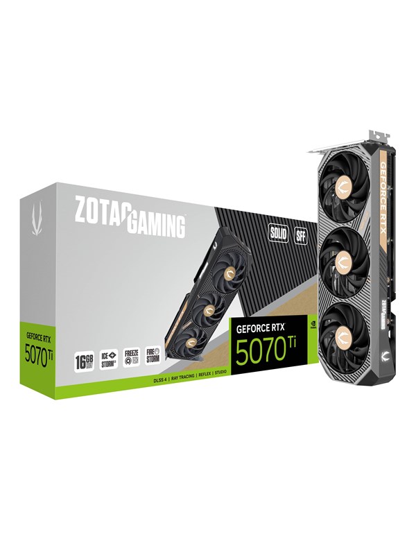 Zotac GeForce RTX 5070 Ti Solid SFF - 16GB GDDR7 RAM - Grafische kaarten
