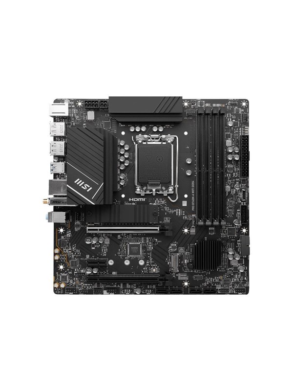 MSI PRO B760M-A WIFI DDR4 Moederbord - Intel B760 - Intel LGA1700 socket - DDR4 RAM - Micro-ATX
