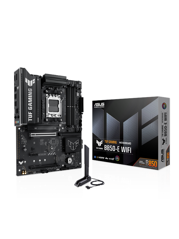 Asus TUF GAMING B850-E WIFI Moederbord - AMD B850 - AMD AM5 socket - DDR5 RAM - ATX