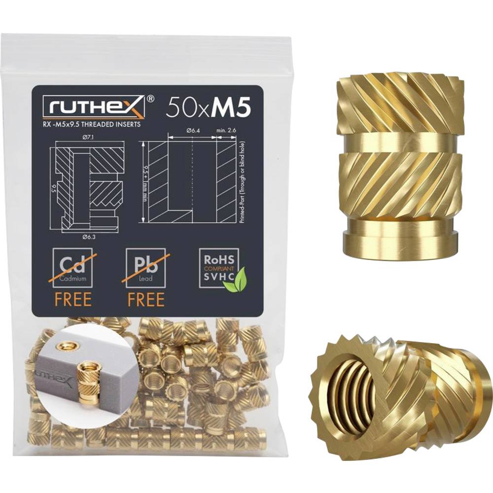 Ruthex Schroefdraadinzet RX-M5x9.5 GE-M5x95-001