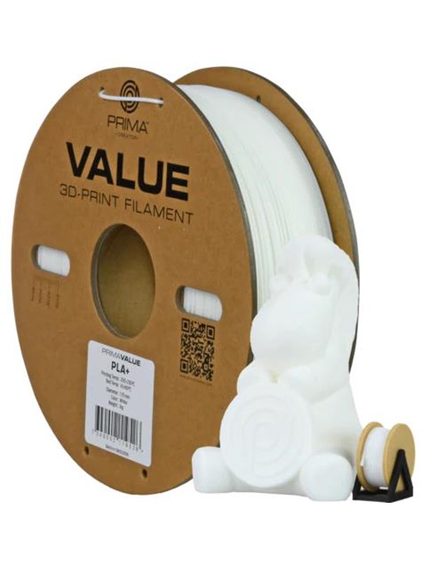 Prima Value PLA+ - White - 1.75mm - 1kg