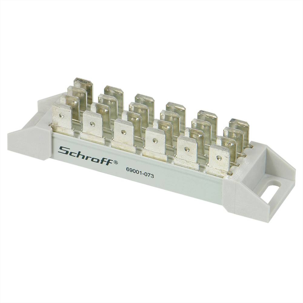 NVent SCHROFF 69001073 19 inch Spanningsrail voor patchkast Meerdere kleuren