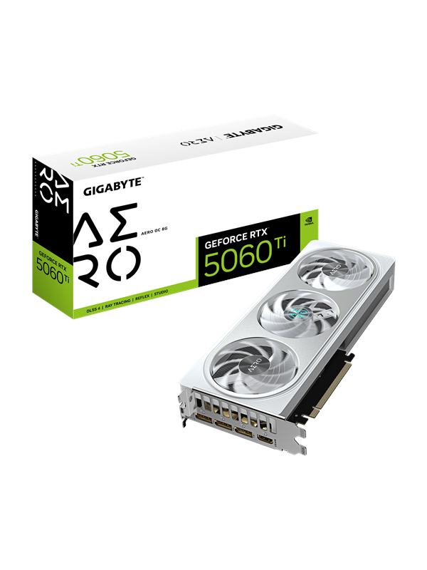 Gigabyte GeForce RTX 5060 Ti AERO OC - 8GB GDDR7 RAM - Grafische kaarten
