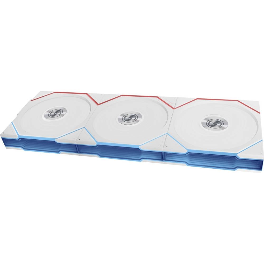 Lian Li UNI FAN TL Wireless Lüfter, ARGB, PWM, 3er-Pack - 120 mm, weiß PC-ventilator Wit (b x h x d) 120 x 28 x 124 mm