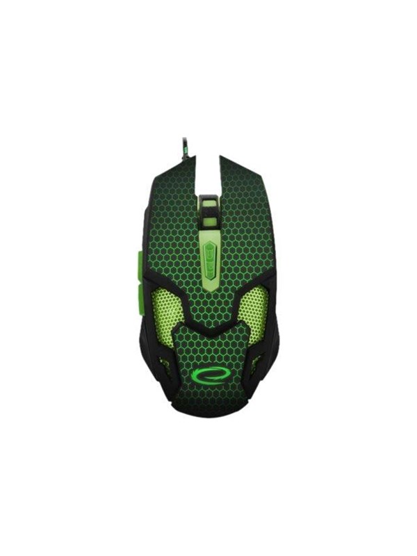 Esperanza MX207 COBRA - Muis - USB - Groen - Muis - Optisch - 6 knoppen - Groen