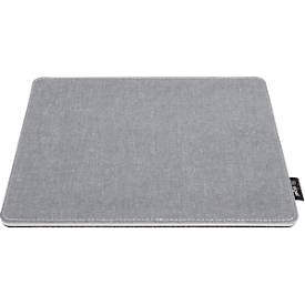 Sigel Muismat  Eyestyle, B 250 x D 200 x H 7 mm, textieloppervlak van gerecycled PET, lichtgrijs/zwart