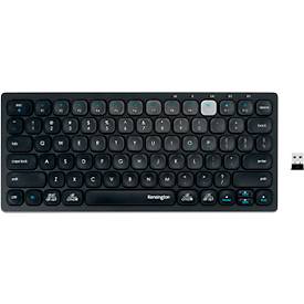 Kensington Toetsenbord  Multi-Device Dual Wireless, draadloos, QWERTZ, voor maximaal 3 apparaten, zwart