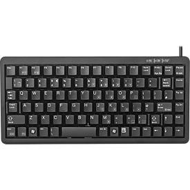 Cherry compact toetsenbord G84-4100, ultraplat, QWERTZ, USB-poort, voor slanke PC's, zwart