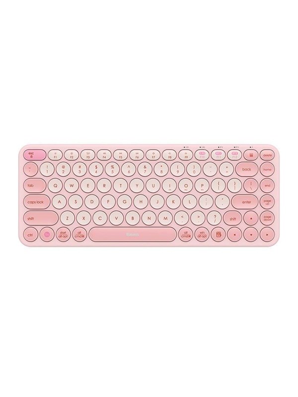 Baseus K01A Wireless Tri-Mode Keyboard Baby Pink - Toetsenbord - Roze