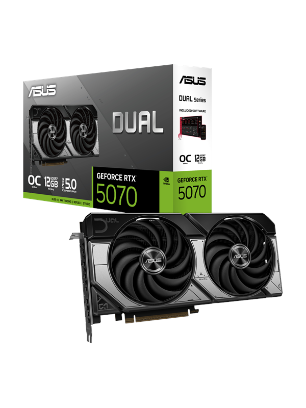 Asus GeForce RTX 5070 DUAL OC - 12GB GDDR7 RAM - Grafische kaarten