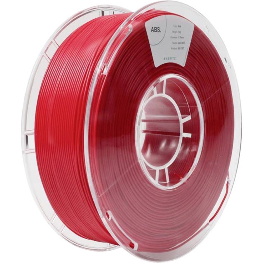 Maertz PMMA-1010-004 PMMA-1010-004 Filament ABS kunststof Chemisch bestendig 1.75 mm 1000 g Rood 1 stuk(s)