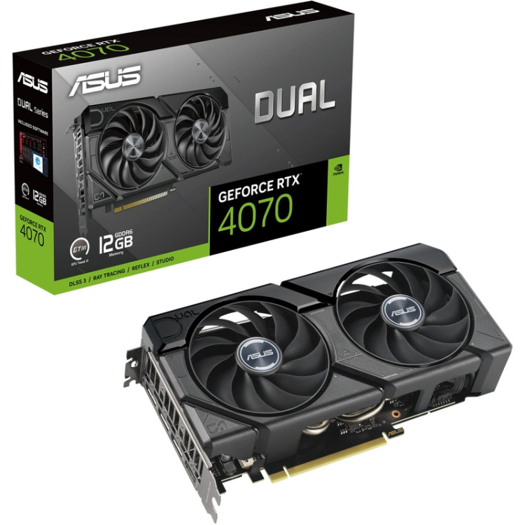 ASUS GeForce RTX 4070 DUAL 12G EVO grafische kaart