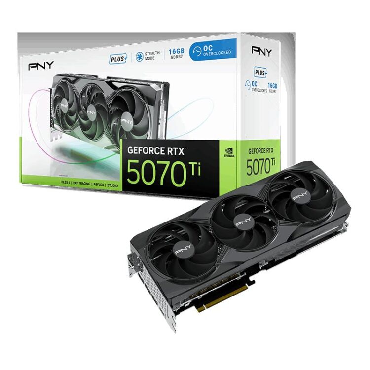 PNY 12GB D7 RTX 5070TI OC grafische kaart
