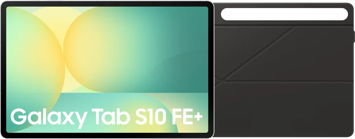 Samsung Galaxy Tab S10 FE Plus 13,1 inch 128GB Wifi Zilver + Book Case Zwart