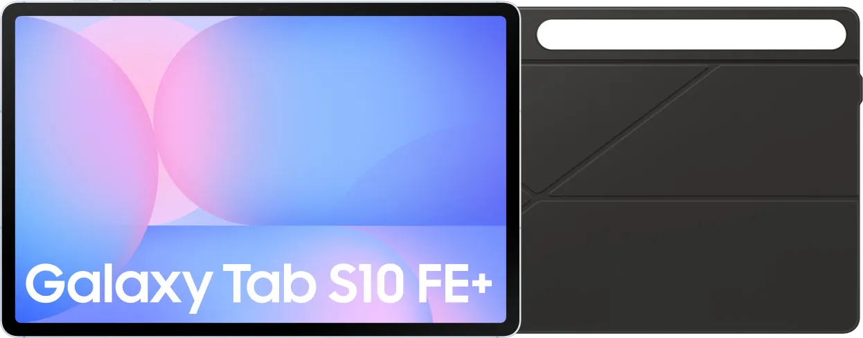 Samsung Galaxy Tab S10 FE Plus 13,1 inch 128GB Wifi Lichtblauw + Book Case Zwart