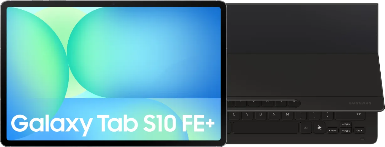 Samsung Galaxy Tab S10 FE Plus 13,1 inch 128GB Wifi Grijs + Toetsenbord Hoes QWERTY