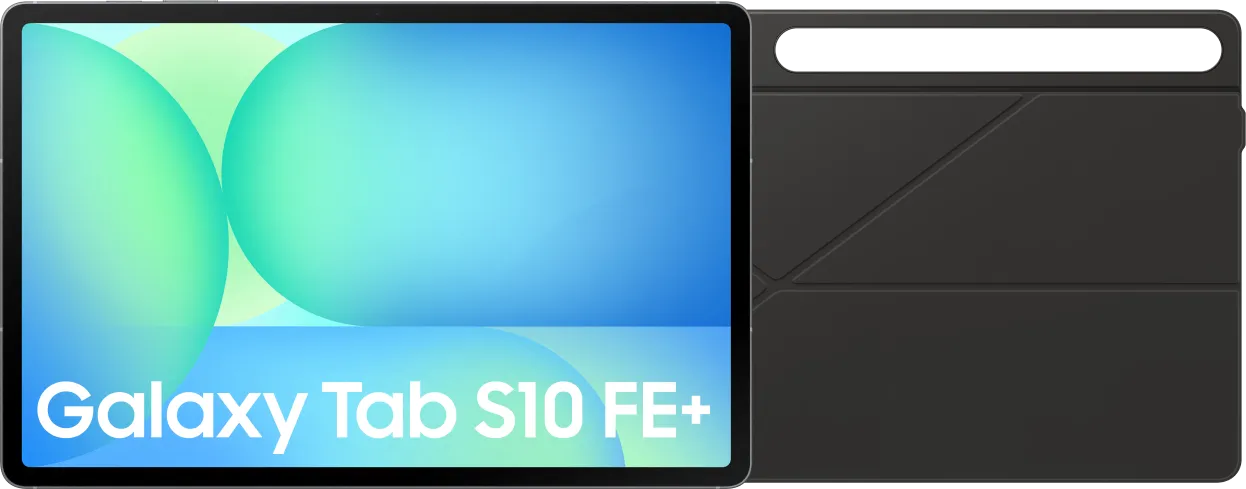 Samsung Galaxy Tab S10 FE Plus 13,1 inch 128GB Wifi en 5G Grijs + Book Case Zwart