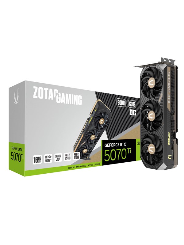 Zotac GeForce RTX 5070 Ti Solid Core OC - 16GB GDDR7 RAM - Grafische kaarten