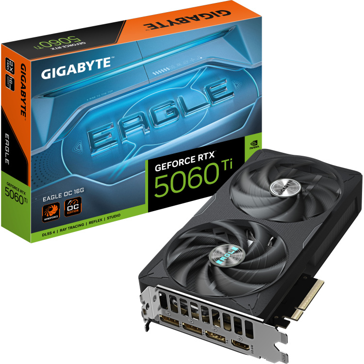 GIGABYTE GeForce RTX 5060 Ti EAGLE OC 16G grafische kaart