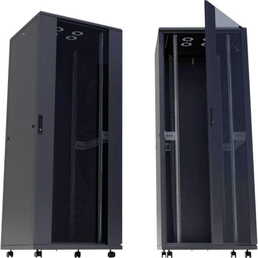 Intellinet 713405 19inch-patchkast (b x h x d) 800 x 1653 x 800 mm 32 HE Zwart (RAL 9005)
