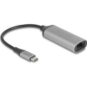 DeLock 81570 tussenstuk voor kabels USB Type-C RJ-45 Antraciet