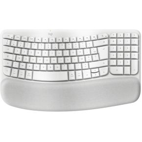 Logitech Wave Keys for Mac toetsenbord Thuis/Werk Bluetooth AZERTY Frans Wit
