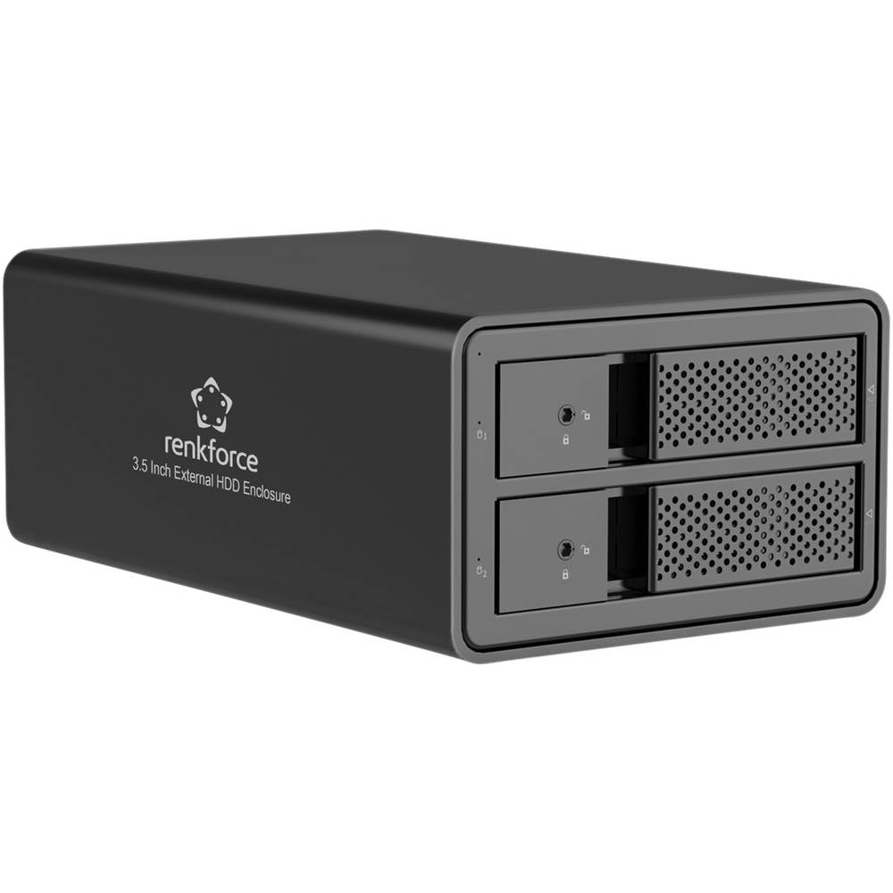 Renkforce RF-6647596 3,5 harde schijf behuizing 3.5 inch USB-A 3.0