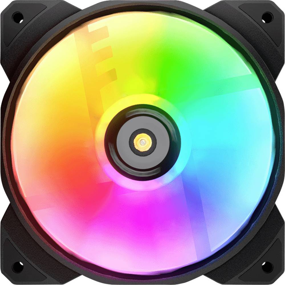 Cougar CGR-CF-MHP12HB-RGB PC-ventilator Zwart, Wit (b x h x d) 120 x 28 x 120 mm