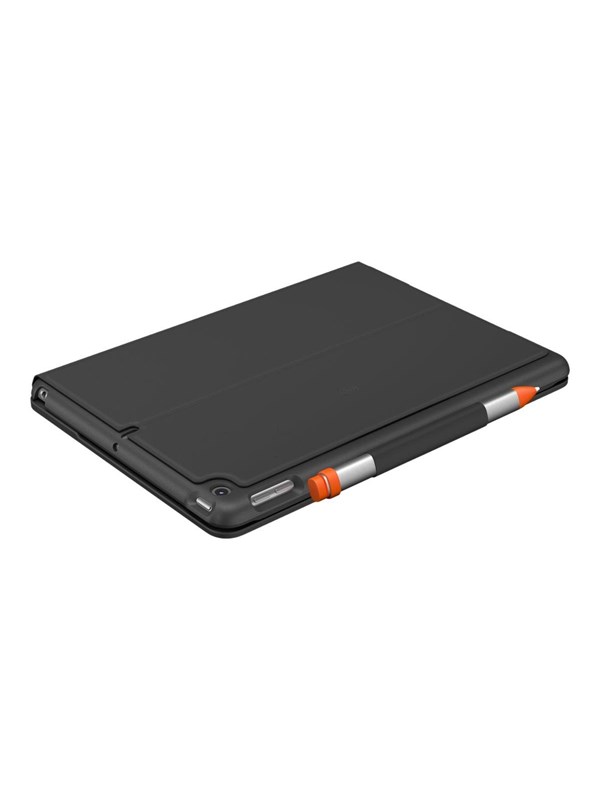 Logitech Slim Folio - keyboard and folio case - QWERTY - Italian - graphite - Keyboard and folio case - Italiaans - Grijs