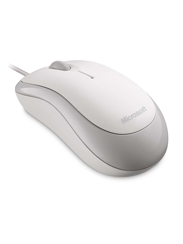 Microsoft Basic Optical Muis - Wit - Muis - Optisch - 3 knoppen - Wit