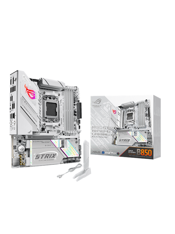Asus ROG STRIX B850-G GAMING WIFI Moederbord - AMD B850 - AMD AM5 socket - DDR5 RAM - Micro-ATX