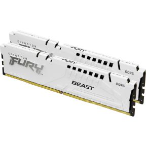 Kingston Technology FURY Beast 64GB 6400MT/s DDR5 CL32 DIMM (Kit of 2) White XMP