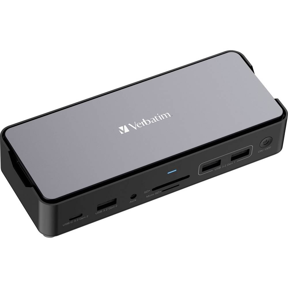 Verbatim CDS-155 USB-C dockingstation Geschikt voor merk (dockingstation): Universeel M.2 SSD-slot, USB-C Power Delivery, Geïntegreerde kaartlezer