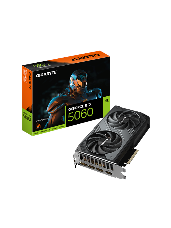 Gigabyte GeForce RTX 5060 WindForce 2 - 8GB GDDR7 RAM - Grafische kaarten