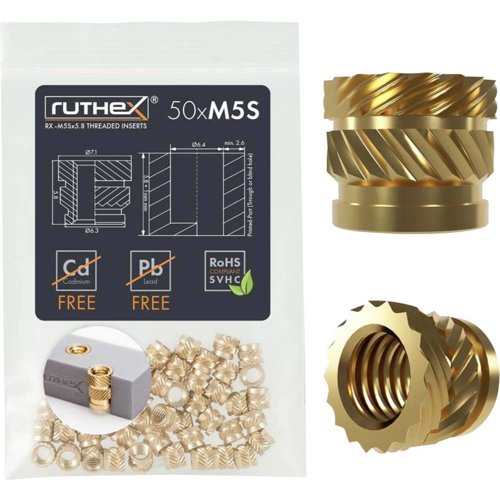 Ruthex Schroefdraadinzet RX-M5Sx5.8 GE-M5Sx58-001