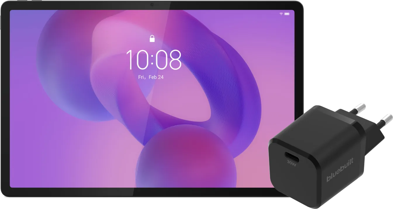 Lenovo Idea Tab Pro 12,7 inch 128GB Wifi Grijs Mat Scherm + BlueBuilt Oplader