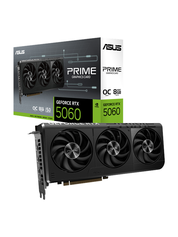Asus GeForce RTX 5060 Prime OC - 8GB GDDR7 RAM - Grafische kaarten