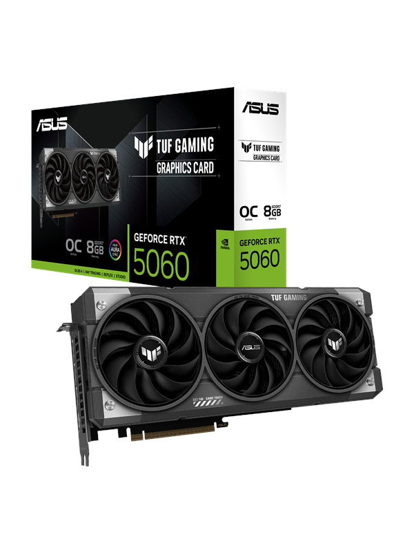 Asus GeForce RTX 5060 TUF OC - 8GB GDDR7 RAM - Grafische kaarten