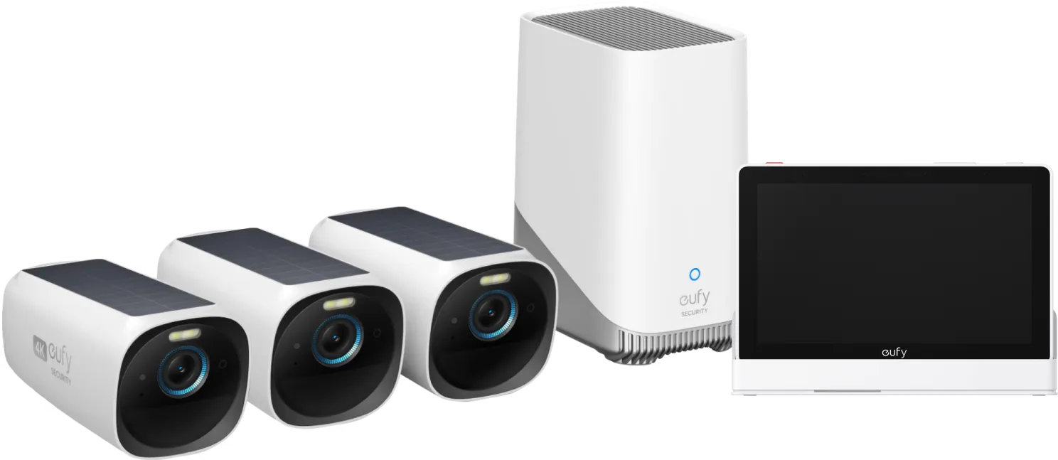 Eufy Cam 3 4-Pack + Smart Display E10